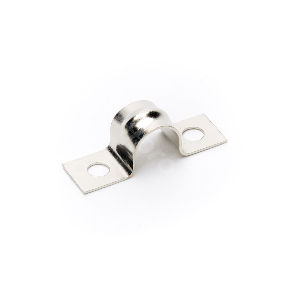 Cable clip, nickel, 10mm