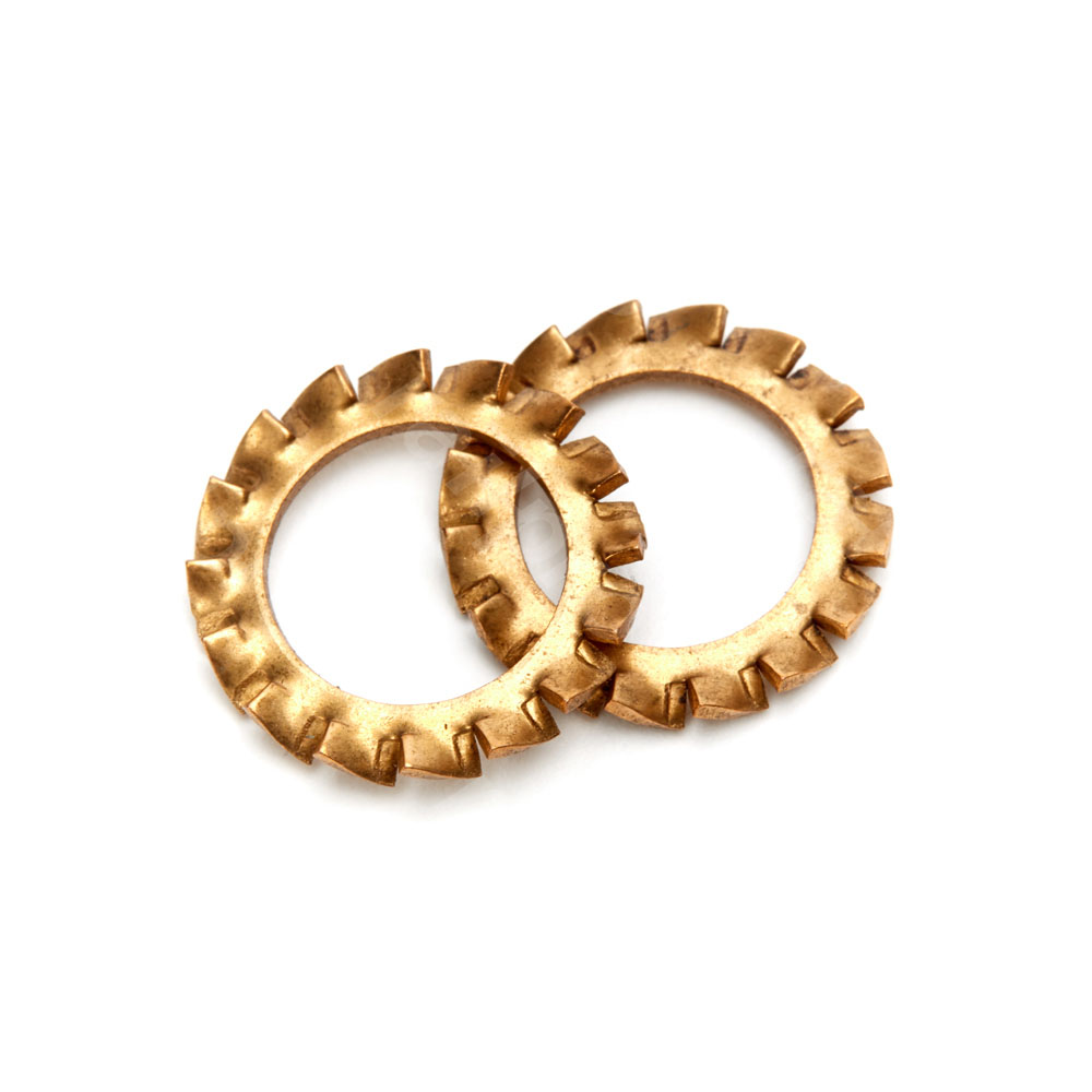 Toothed spring washer, bronze, M12, DIN6797A