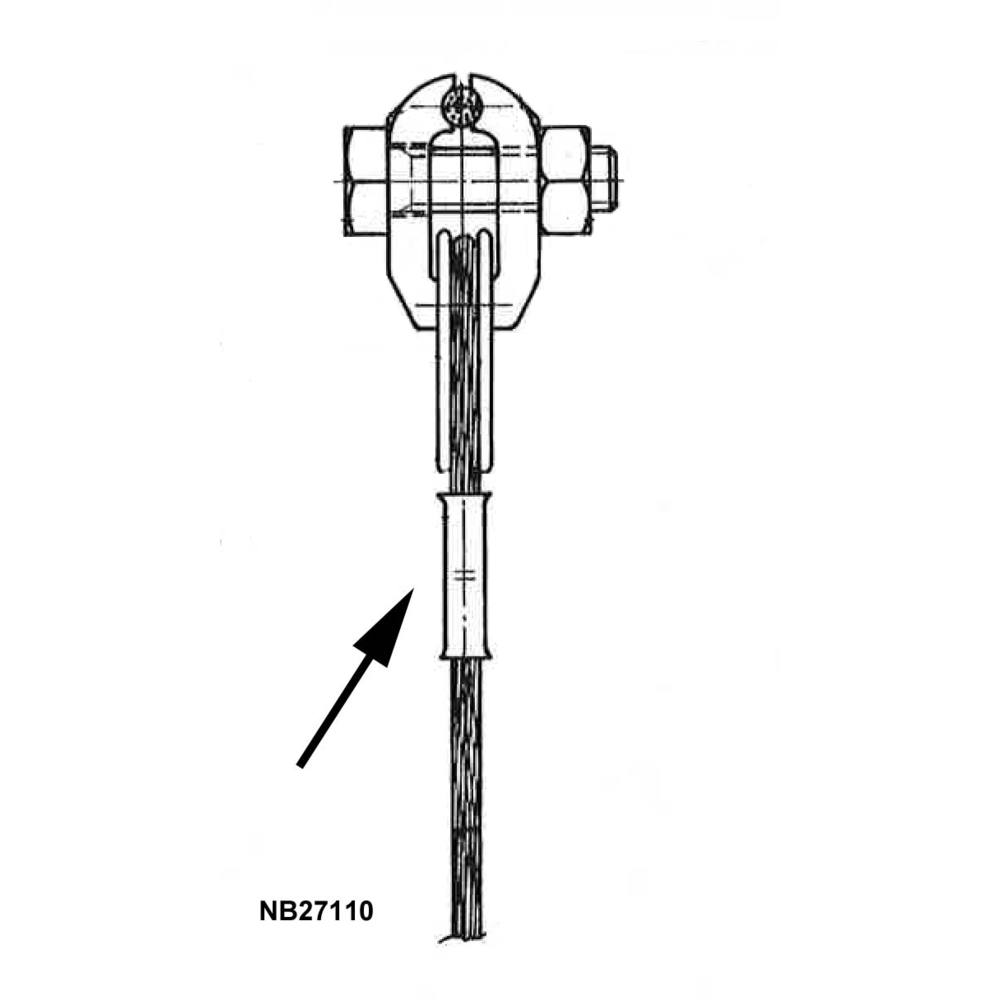 Notch connector,for cable,10mm²