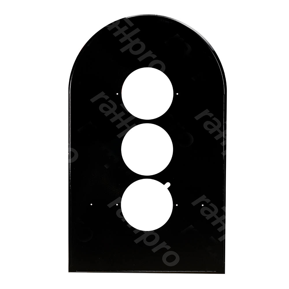 Background plate, round B, 3-axle