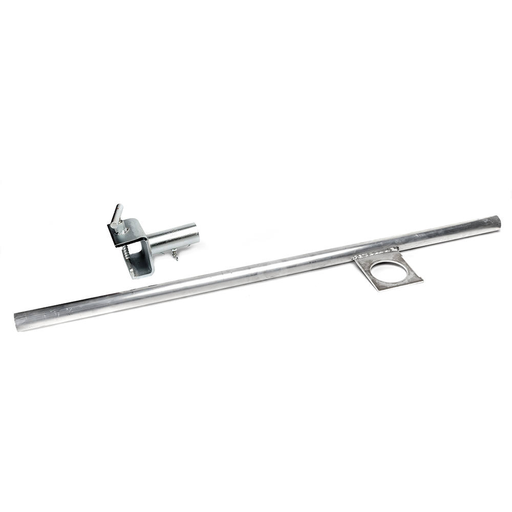 Pole, for closure sign, with tension device