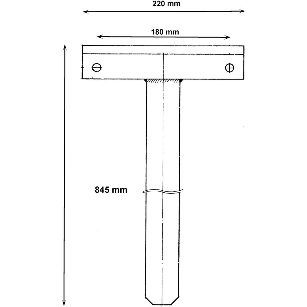 Pole, for switch number board