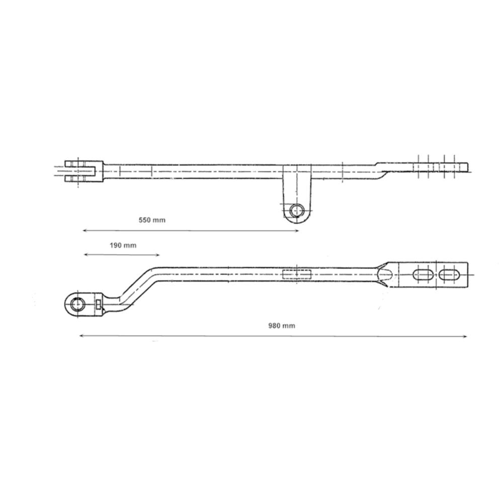 Drive rod, No. 2610, 980mm