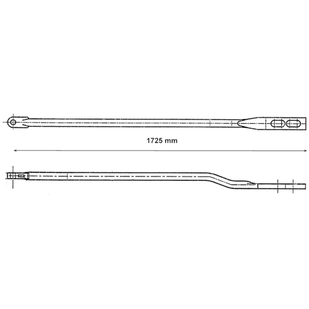 Detector rod, No. 4470, 1725mm