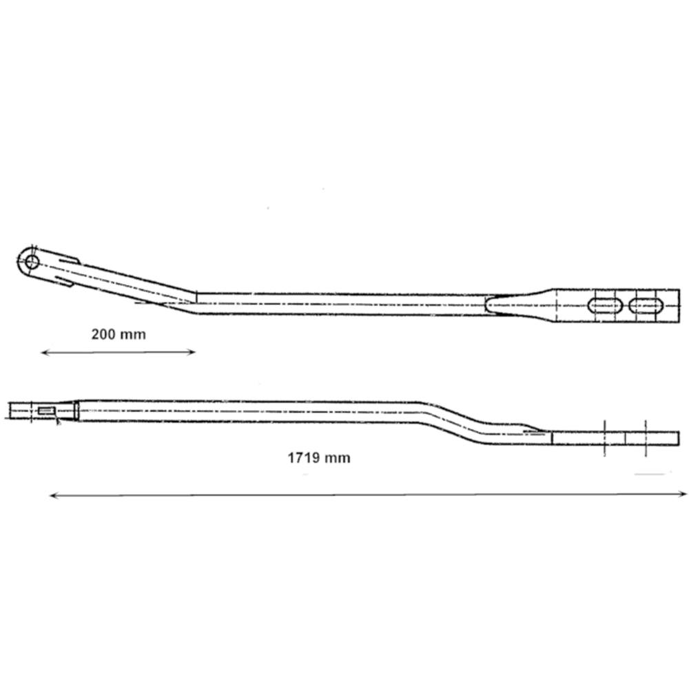 Detector rod, No. 4800, 1719mm