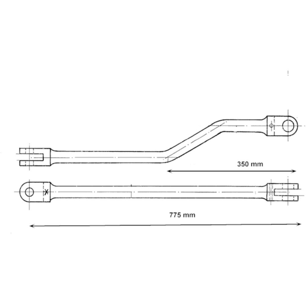 Drive rod, no.6288, 775mm