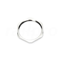 Connection nut, nickel-plated brass, PG29