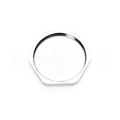 Connection nut, nickel-plated brass, PG36