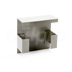 Current rail cap, for steel corner part