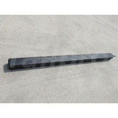 Pole, for barrier fence plank, plastic