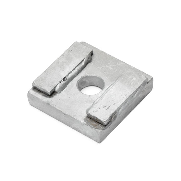 Clamp plate, 80x80x15/20x64x6mm