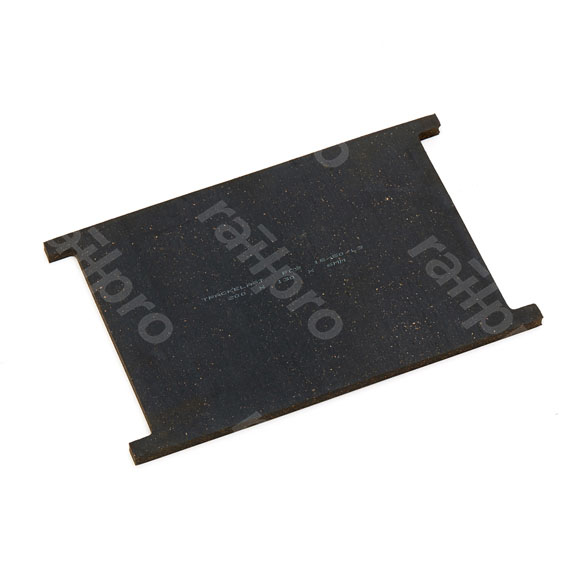 Plate, cork rubber, FC9, 200/175x130/112x6mm