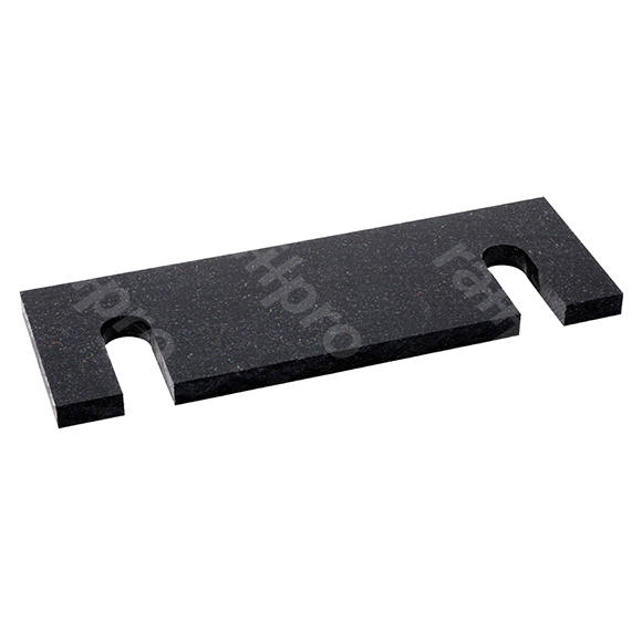 Bearing plate polyethylene, 330x110x15mm, M24