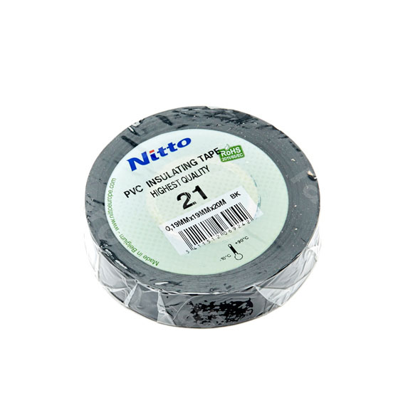 Insulation tape, bk, 19mmx20m