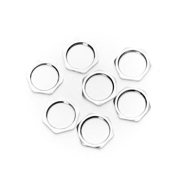 Connection nut, nickel-plated brass, PG16