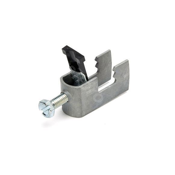 Clamp, 12U+GW12 for mounting on flat profiles