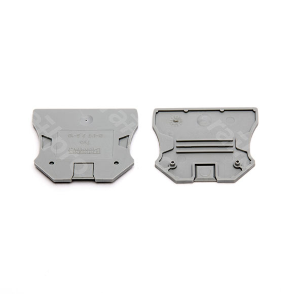 End plate, D-UT 2,5/10, grey (Phoenix)