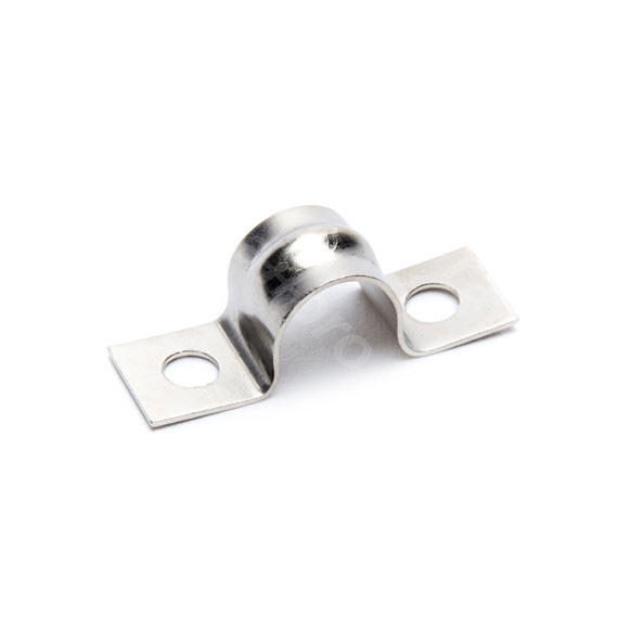 Cable clip, nickel, 12mm