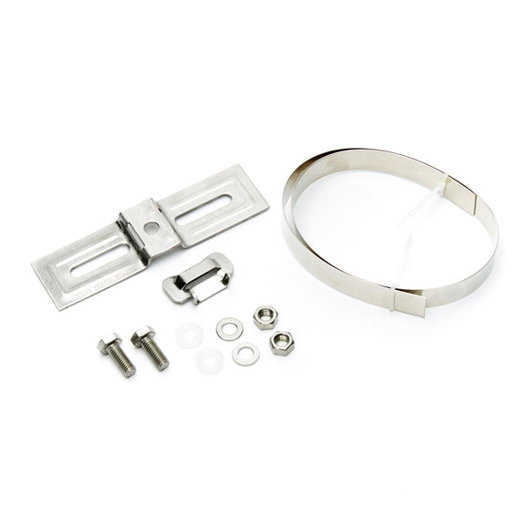 Fastening bracket, for board, complete, SS