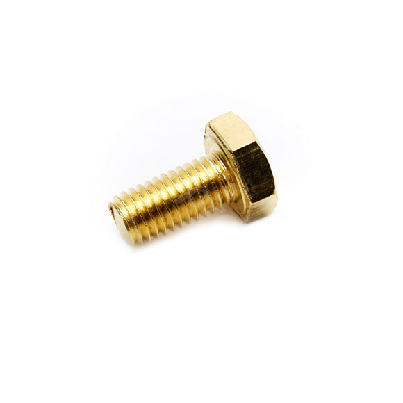 Hexagon bolt, brass, M10x20, DIN933