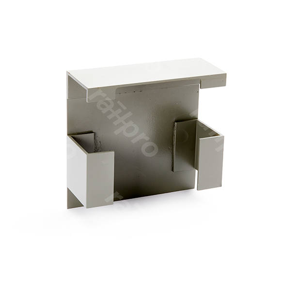 Current rail cap, for steel corner part