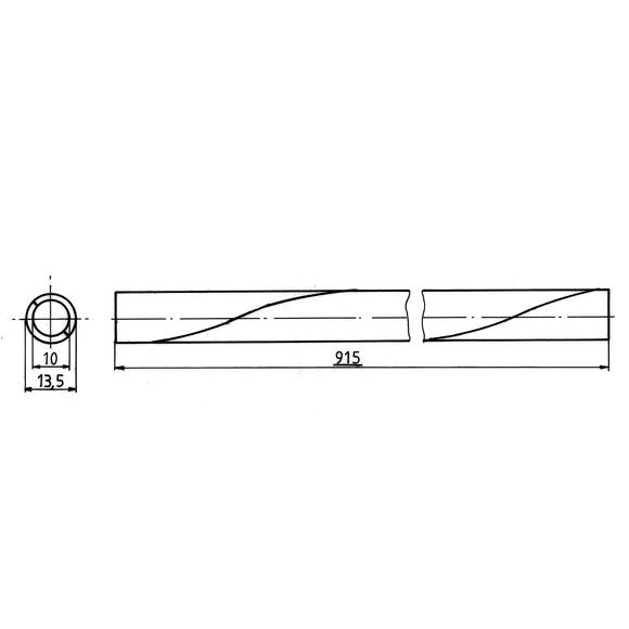 Cable protection for carrying cable, 70mm², 4m