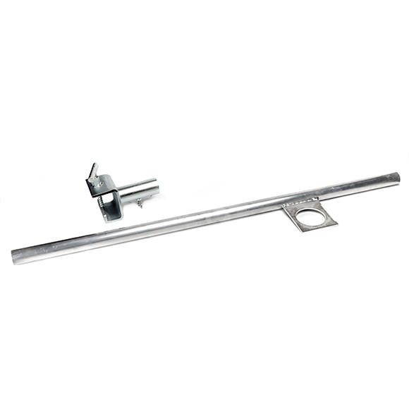 Pole, for closure sign, with tension device