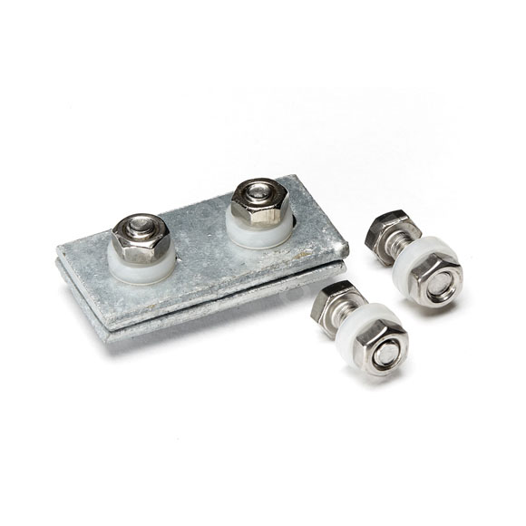 Fastening set, for letter board
