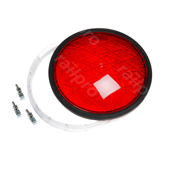 Lens, composite traffic light, WW, red