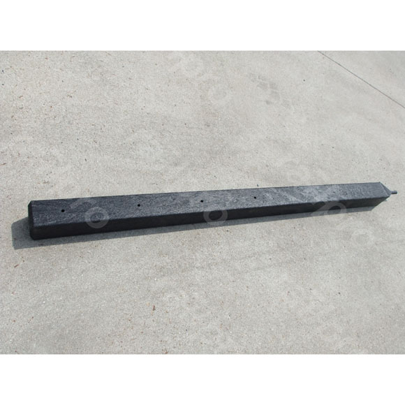 Pole, for barrier fence plank, plastic