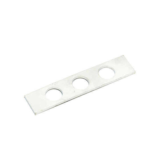 Cable feedthrough strip, 114x25mm, 3 holes
