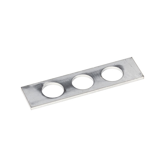 Cable feedthrough strip, 30x114mm, 3 holes