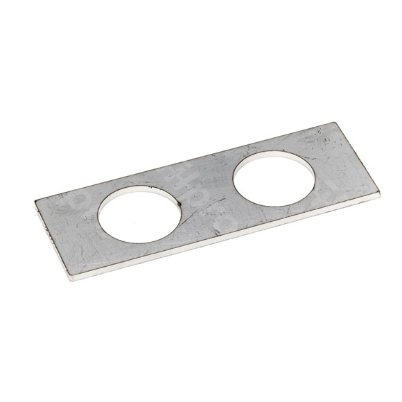 Cable feedthrough strip, 40x114mm, 2xPG21