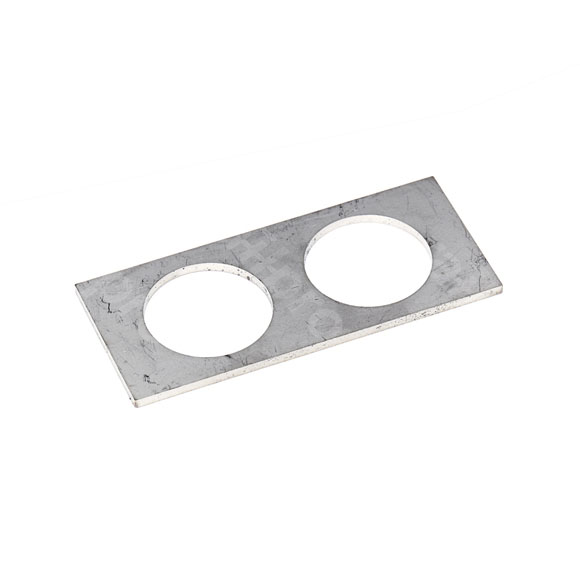 Cable feedthrough strip, 50x114mm, 2xPG29