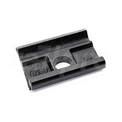 Clamp plate GGG 40 rail fastening coated