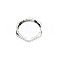 Connection nut, nickel-plated brass, PG21