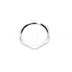 Connection nut, nickel-plated brass, PG29