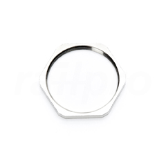 Connection nut, nickel-plated brass, PG36