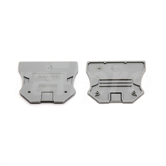 End plate, D-UT 2,5/10, grey (Phoenix)