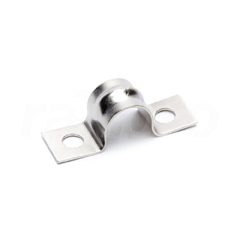 Cable clip, nickel, 12mm