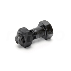 Hex bolt, with nut, M20x55mm