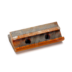 Support clamp plate, with 2-holes, cast iron, 220mm