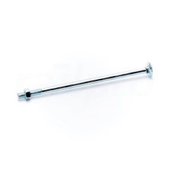 Carriage bolt, with nut, gv 4.6, M8x170, DIN603/5