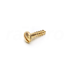 Wood screw, round head, brass, 5x20mm, DIN96