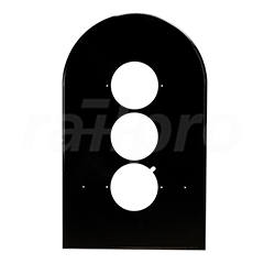 Background plate, round B, 3-axle