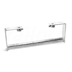 Fastening bracket, for board, to pole