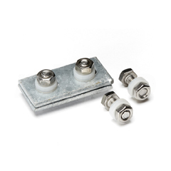 Fastening set, for letter board