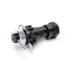 Tower bolt, eccentric with adjustment, 6.8mm
