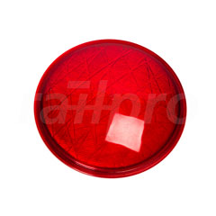 Lens, traffic light, for signal, red, plastic, 210mm