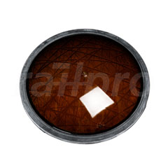Lens, traffic light, for signal, yellow, plastic, 210mm